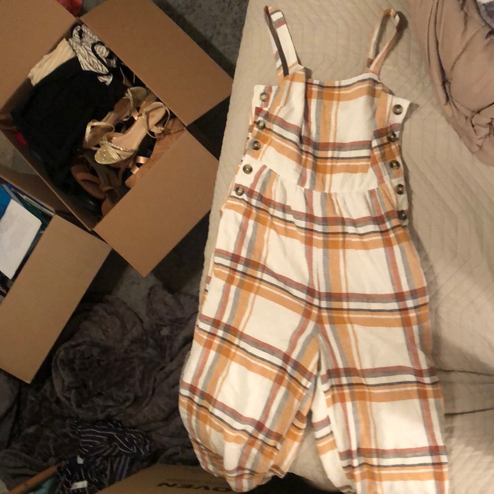 Plaid Jumpsuit